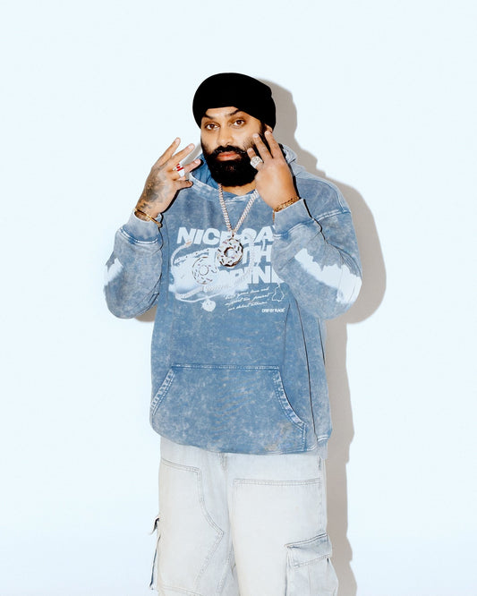 CLOUDY OVERSIZED WASHED HOODIE - Drip by Rage