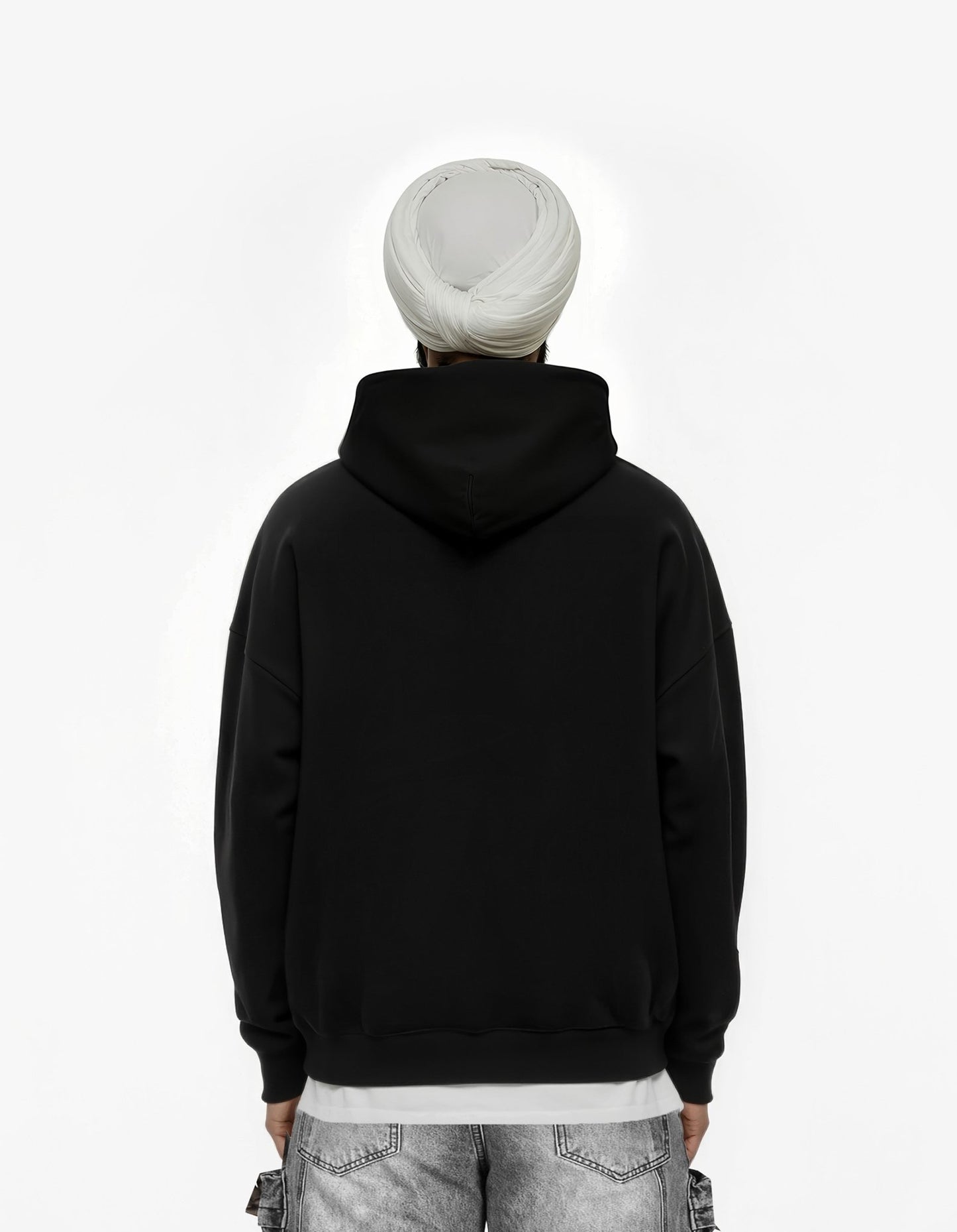 CONTEMPT BIG PRINT SUN FADED BOXY HOODIE - Drip by Rage