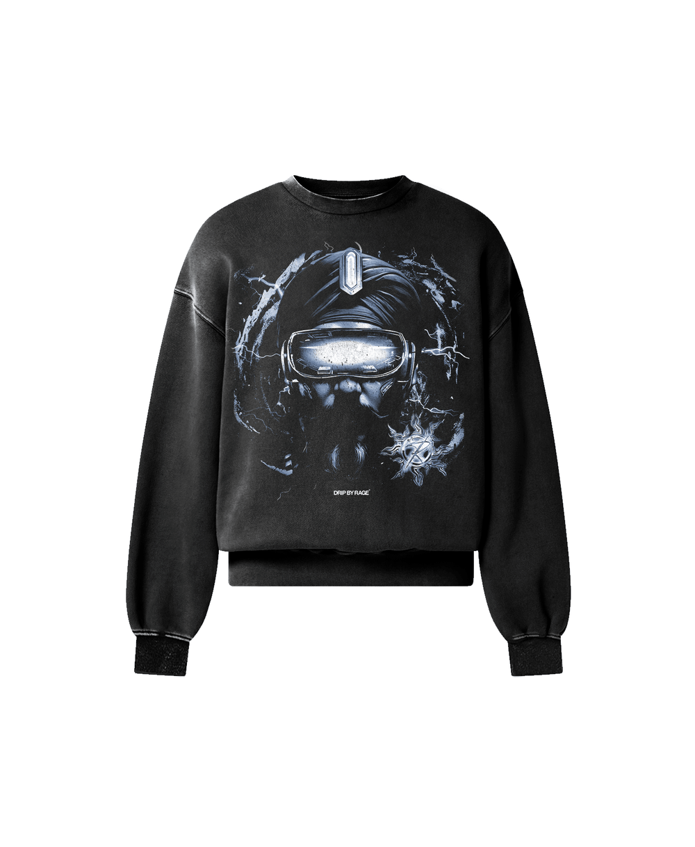 CYBER SINGH OVERSIZED FADED SWEATSHIRT - Drip by Rage