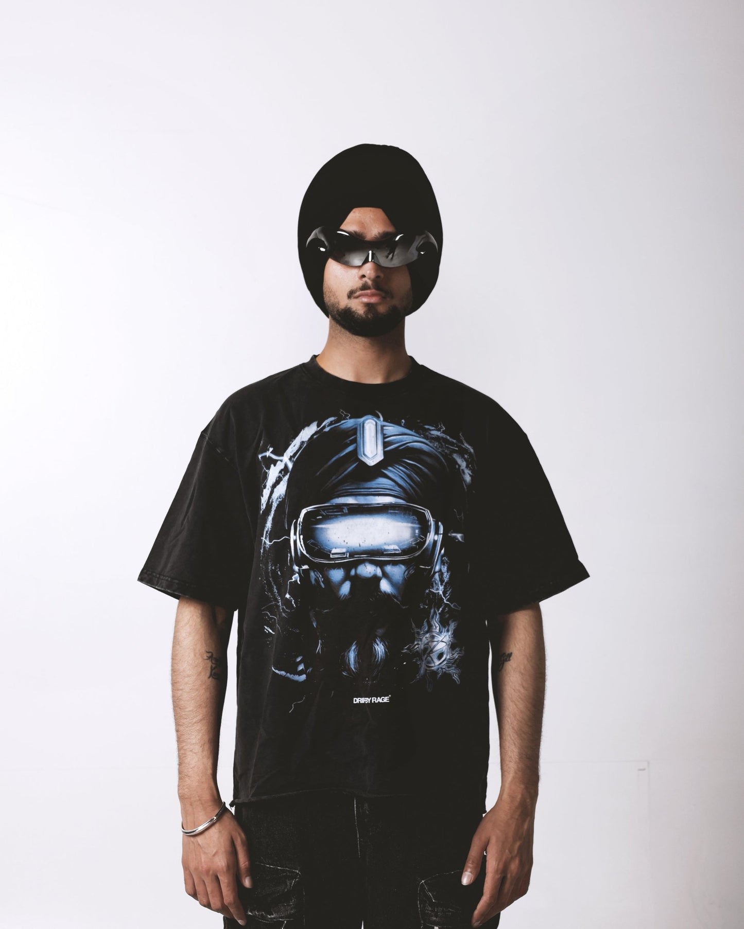 CYBER SINGH OVERSIZED FADED T-SHIRT - Drip by Rage