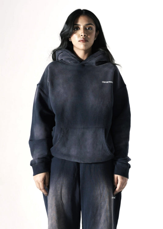 DARK BYZANITE FADED OVERSIZED PREMIUM HOODIE - Drip by Rage