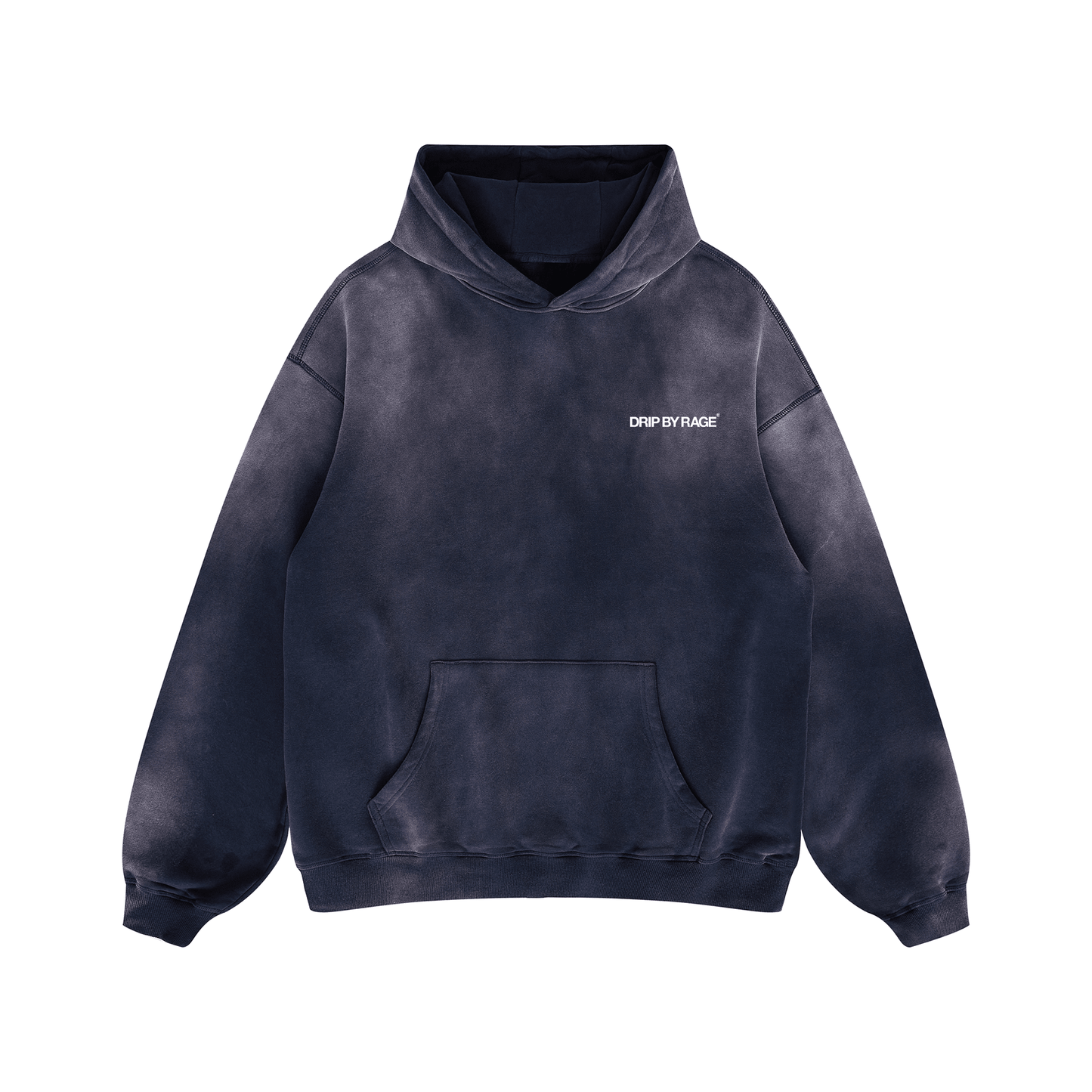 DARK BYZANITE FADED OVERSIZED PREMIUM HOODIE - Drip by Rage