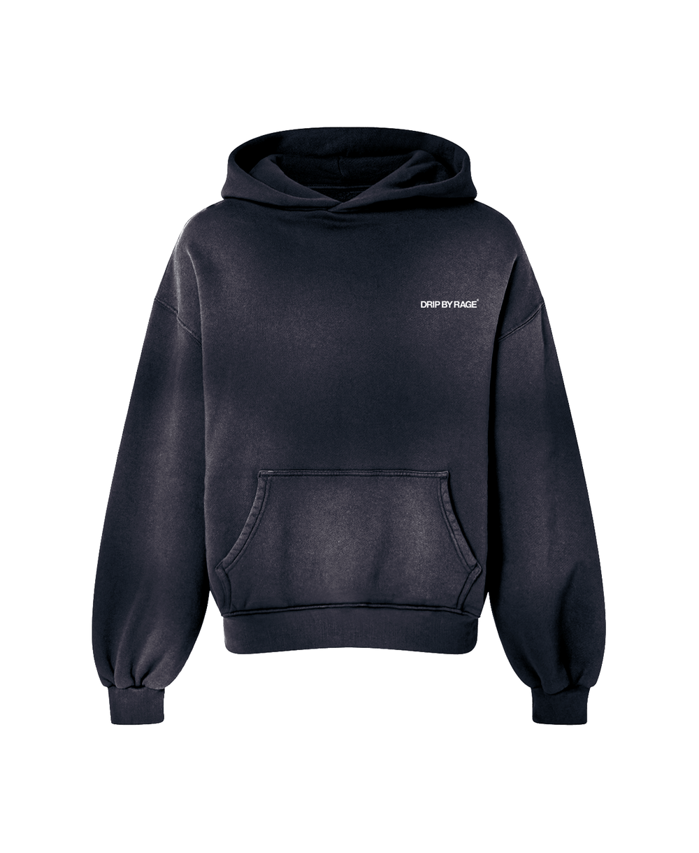 DARK BYZANITE FADED OVERSIZED PREMIUM HOODIE - Drip by Rage
