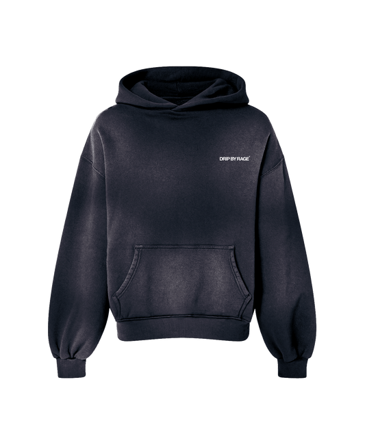DARK BYZANITE FADED OVERSIZED PREMIUM HOODIE - Drip by Rage