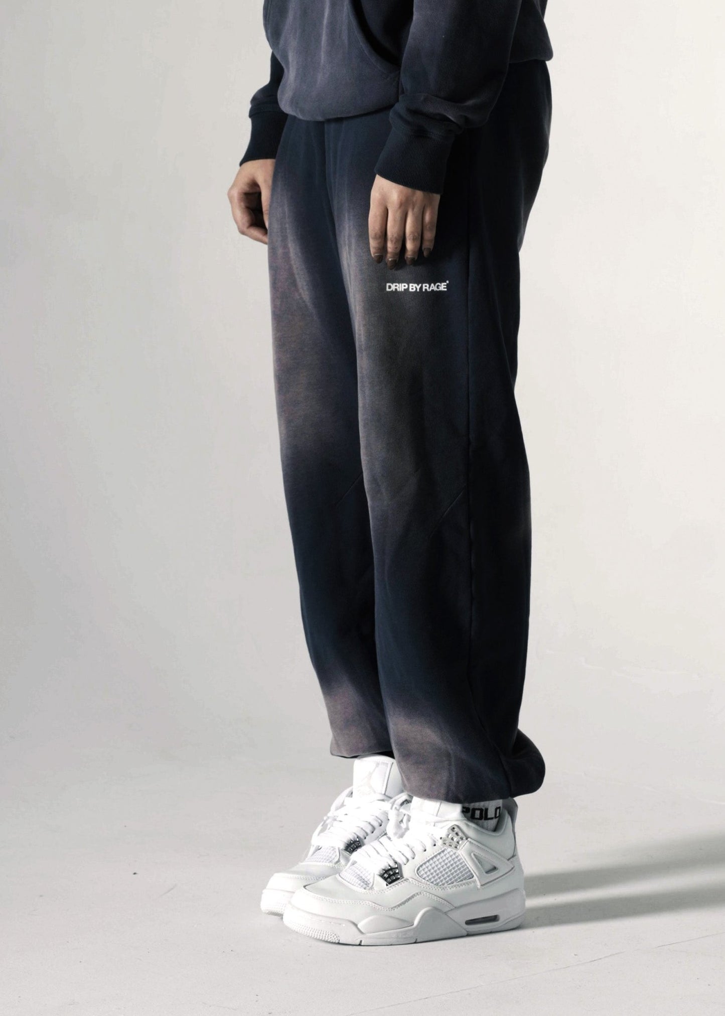 DARK BYZANITE FADED OVERSIZED PREMIUM SWEATPANTS - Drip by Rage