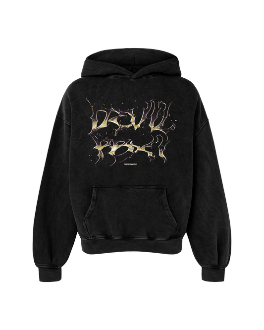 DEVIL PBX1 OVERSIZED FADED HOODIE - Drip by Rage
