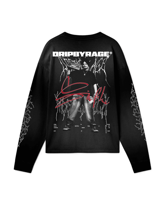 DEVIL SIDHU FADED LONG SLEEVE - Drip by Rage