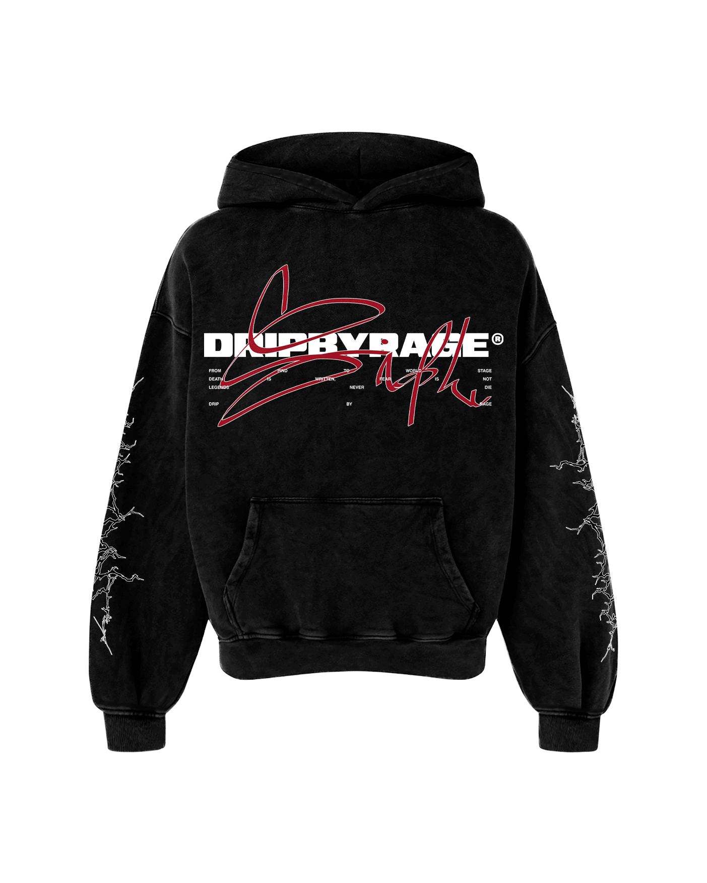DEVIL SIDHU OVERSIZED FADED HOODIE - Drip by Rage