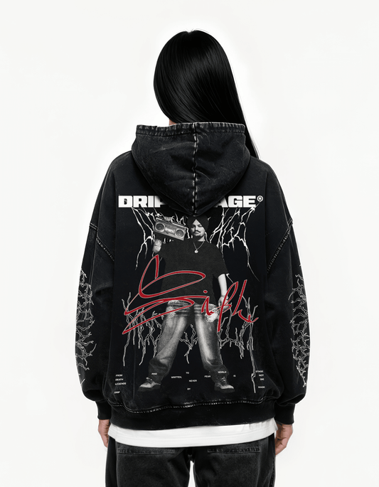 DEVIL SIDHU OVERSIZED FADED HOODIE - Drip by Rage