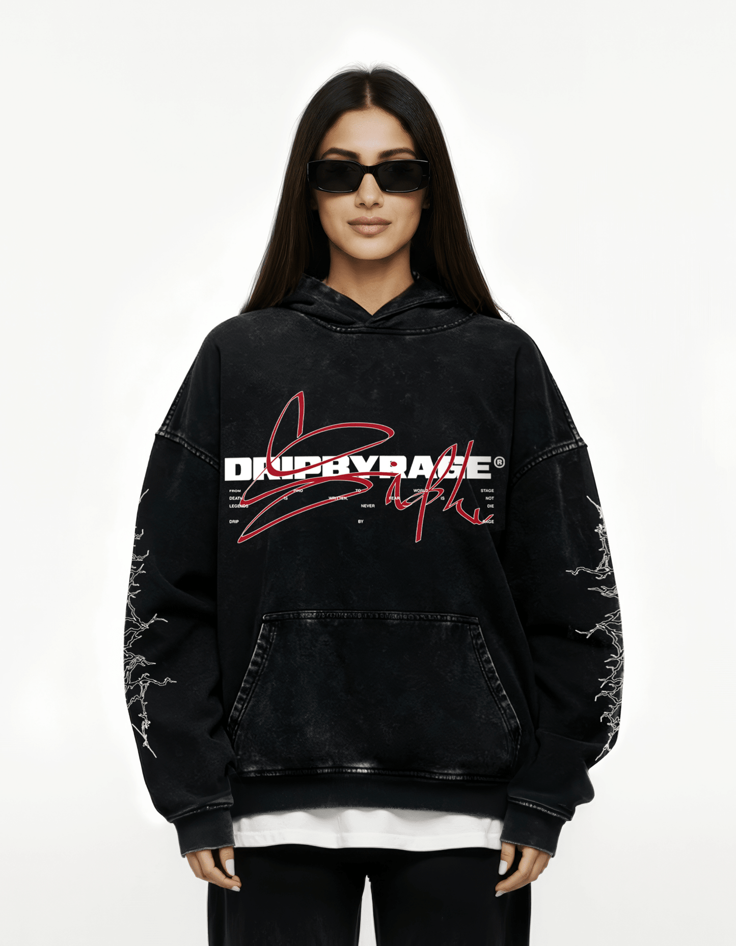 DEVIL SIDHU OVERSIZED FADED HOODIE - Drip by Rage