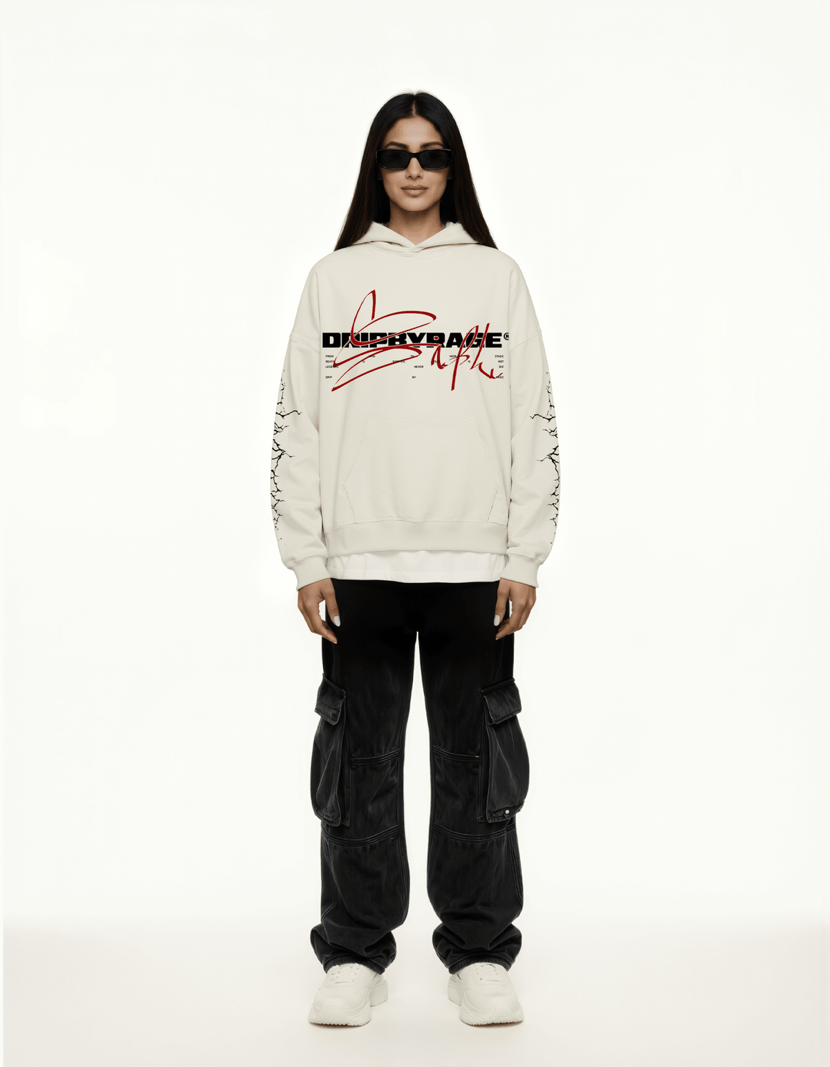 DEVIL SIDHU SUN FADED BOXY HOODIE - Drip by Rage
