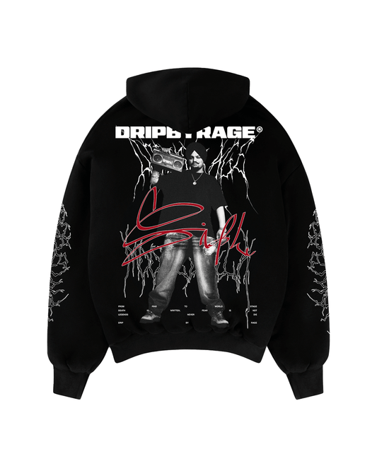 DEVIL SIDHU SUN FADED BOXY HOODIE - Drip by Rage
