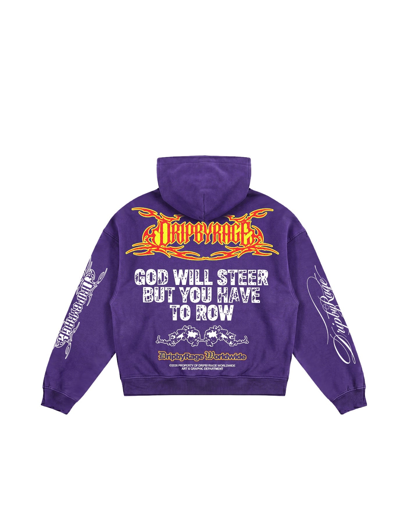 DOUBLE PRAYER OVERSIZED HOODIE - Drip by Rage