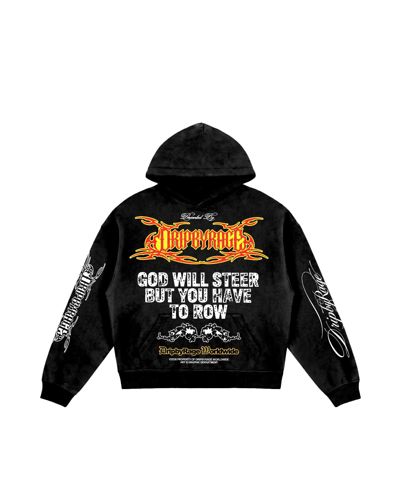 DOUBLE PRAYER OVERSIZED HOODIE - Drip by Rage