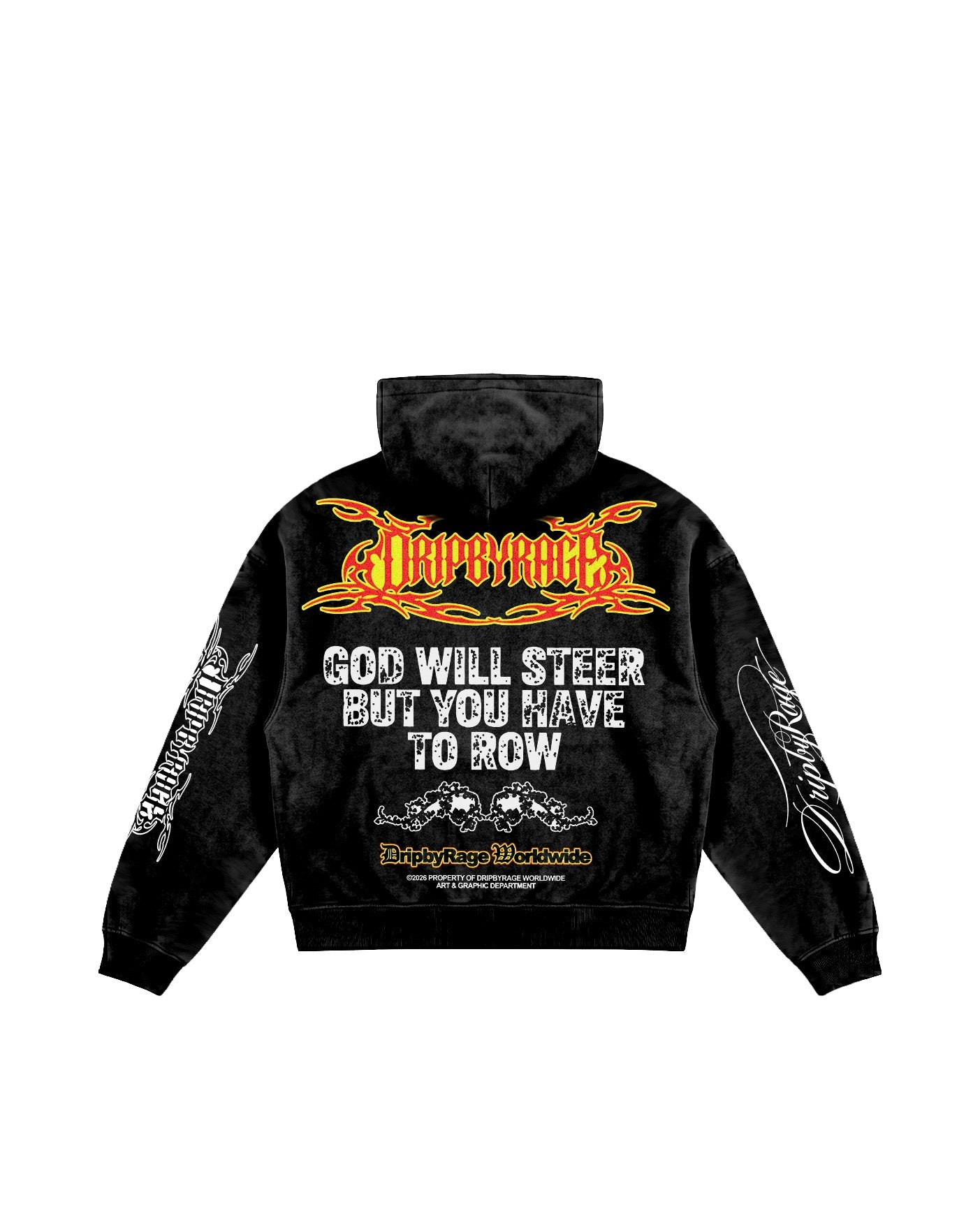DOUBLE PRAYER OVERSIZED HOODIE - Drip by Rage