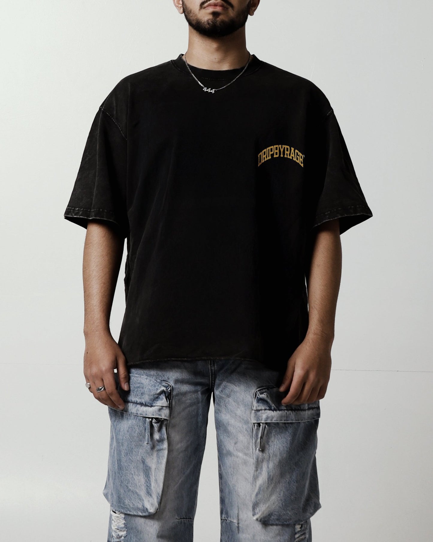DRIP ARC OVERSIZED FADED T-SHIRT - Drip by Rage