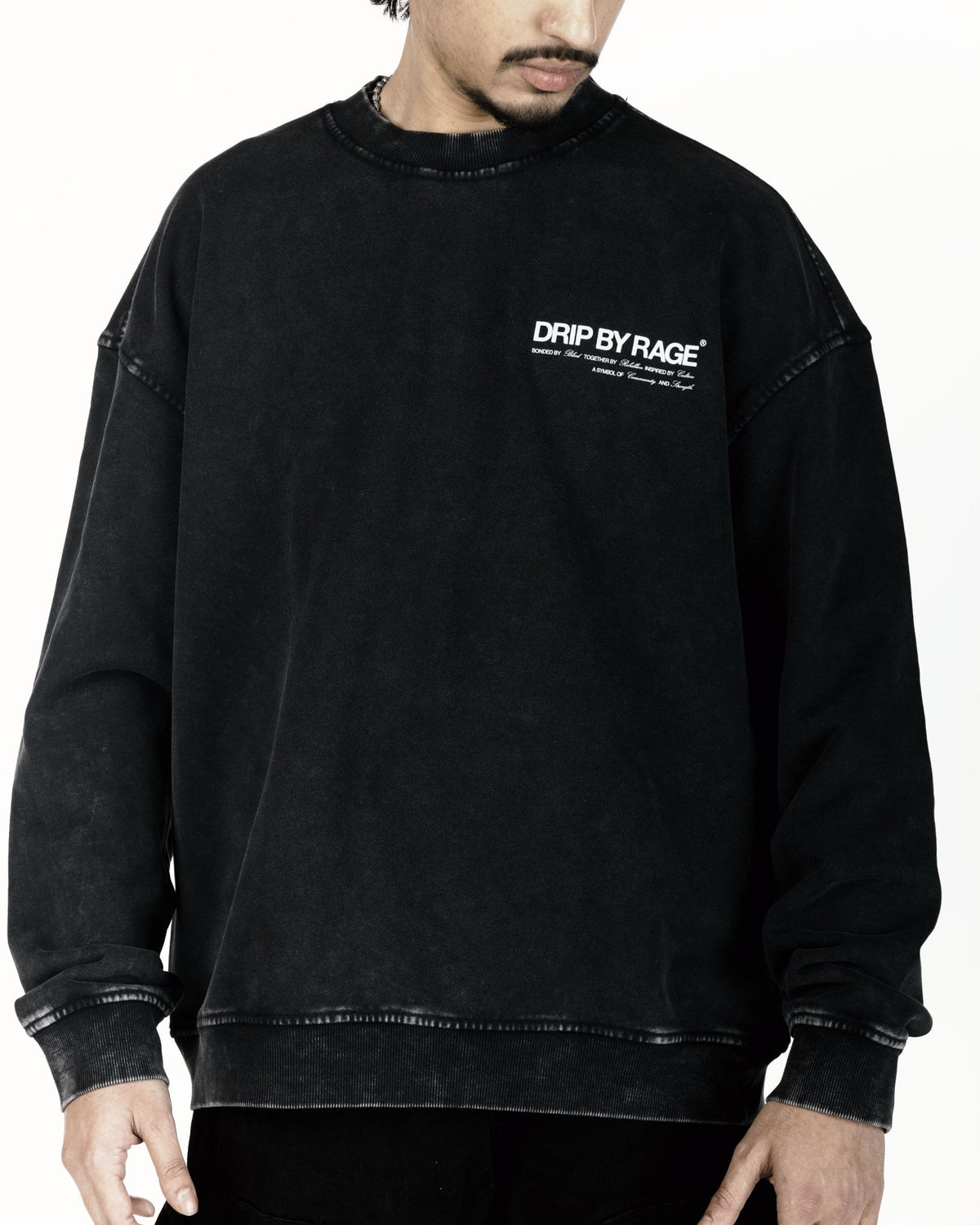 DRIP CLUB OVERSIZED FADED SWEATSHIRT - Drip by Rage