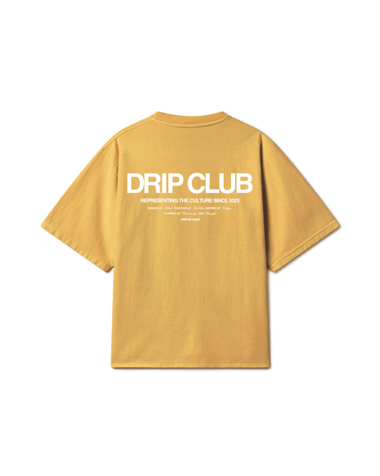 DRIP CLUB OVERSIZED FADED T-SHIRT YELLOW - Drip by Rage