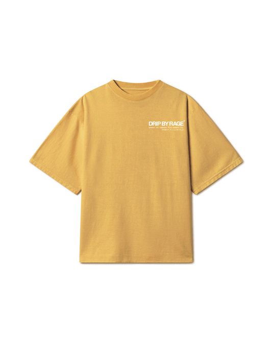 DRIP CLUB OVERSIZED FADED T-SHIRT YELLOW - Drip by Rage