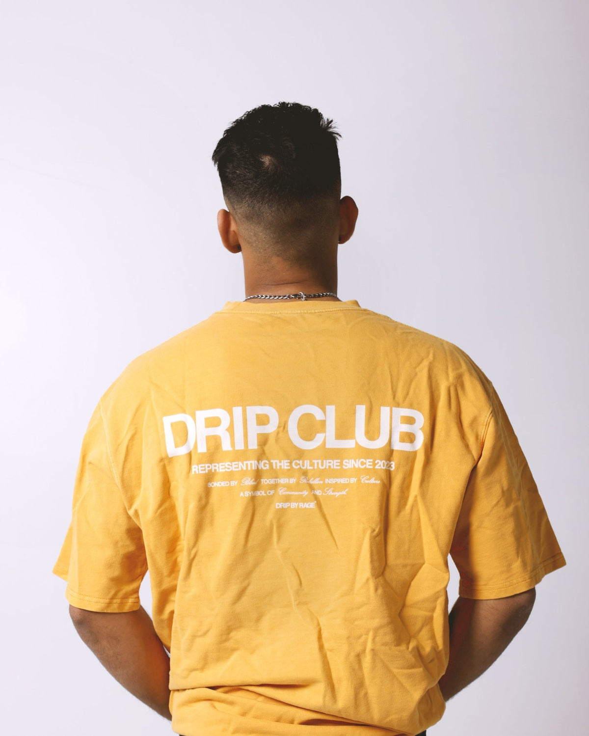 DRIP CLUB OVERSIZED FADED T-SHIRT YELLOW - Drip by Rage