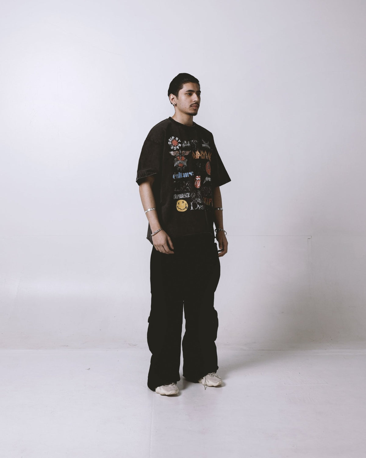 DRIP LOGOS OVERSIZED FADED T-SHIRT - Drip by Rage