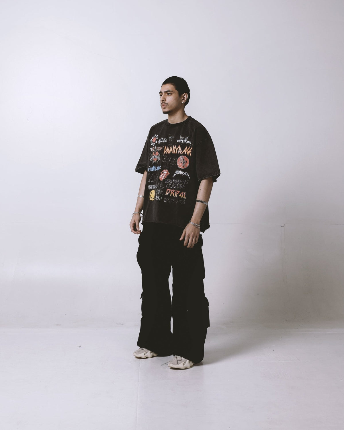DRIP LOGOS OVERSIZED FADED T-SHIRT - Drip by Rage