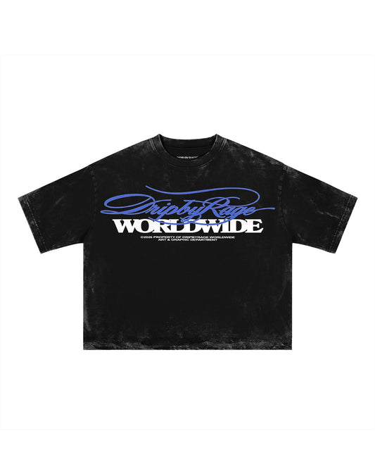 DRIPBYRAGE WORLDWIDE BOXY T-SHIRT - Drip by Rage