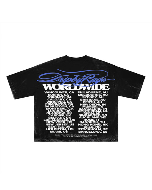 DRIPBYRAGE WORLDWIDE BOXY T-SHIRT - Drip by Rage
