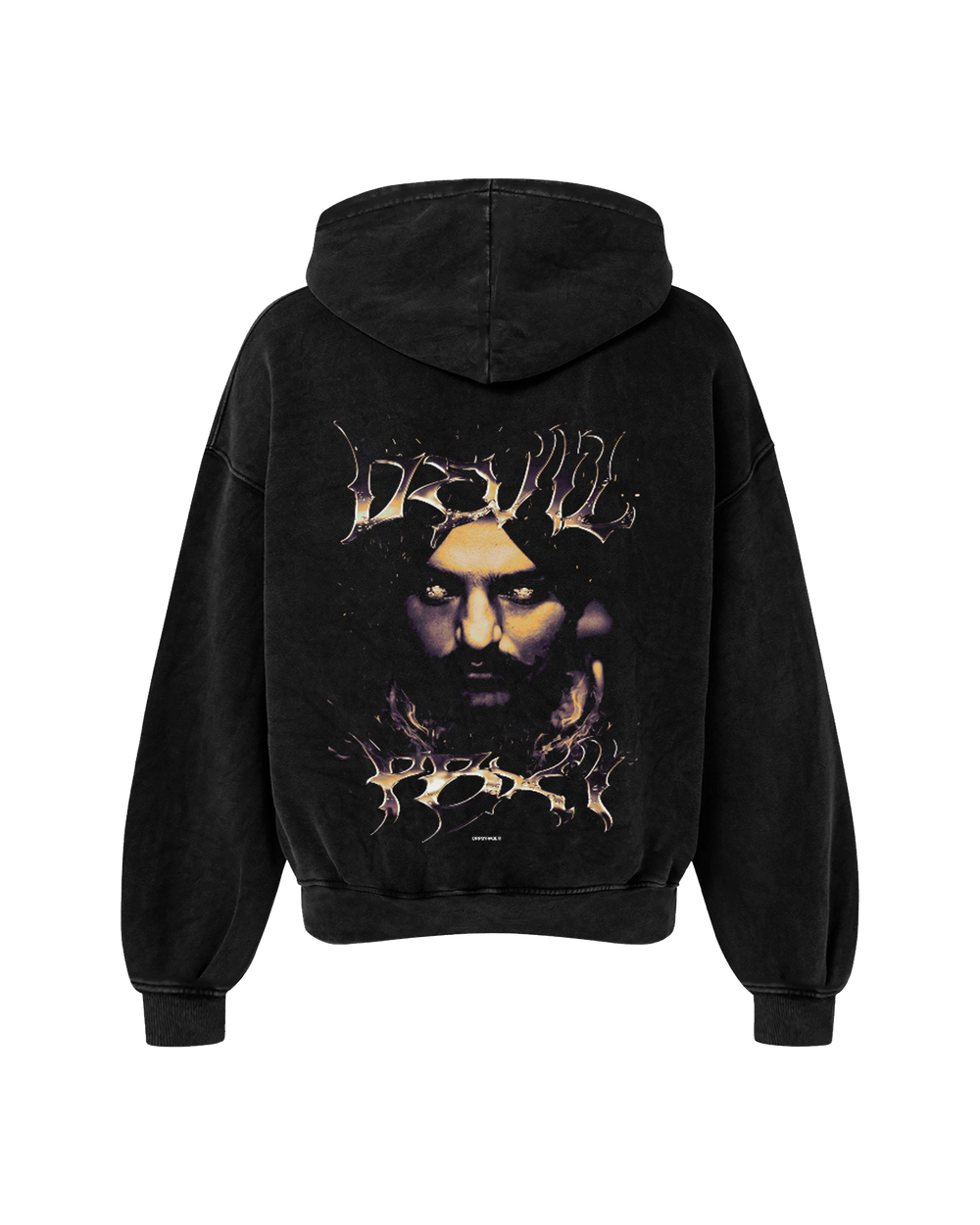 DEVIL PBX1 OVERSIZED FADED HOODIE