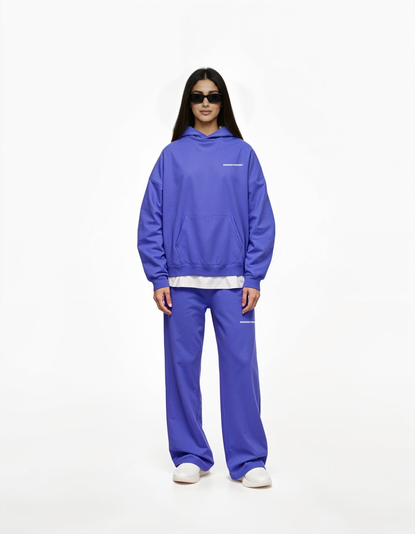 ELECTRIC BLUE RELAXED STRAIGHT SWEATPANTS - Drip by Rage