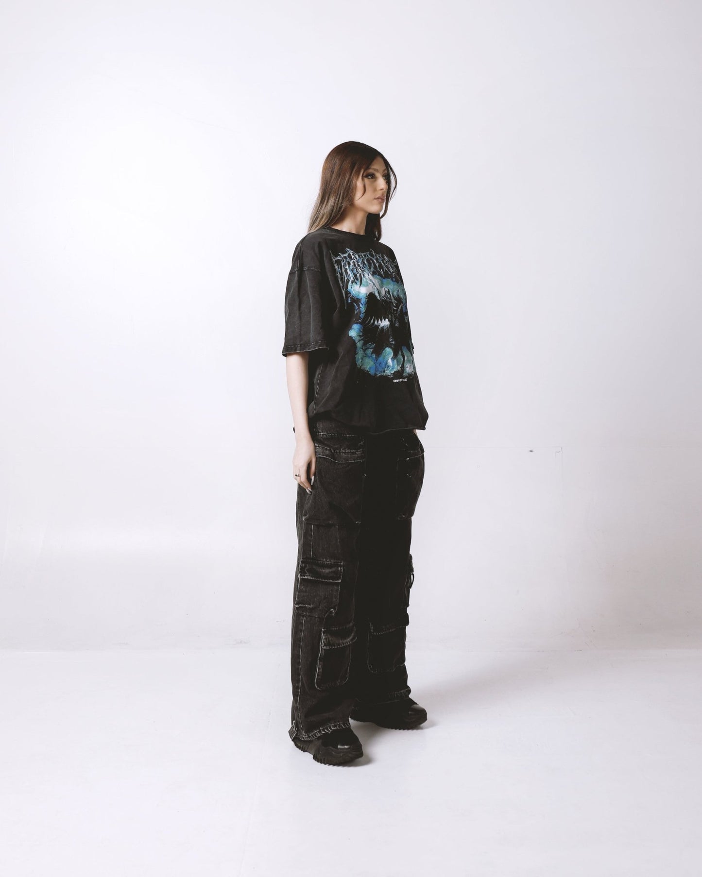 EMERALD SWORD OVERSIZED FADED T-SHIRT - Drip by Rage