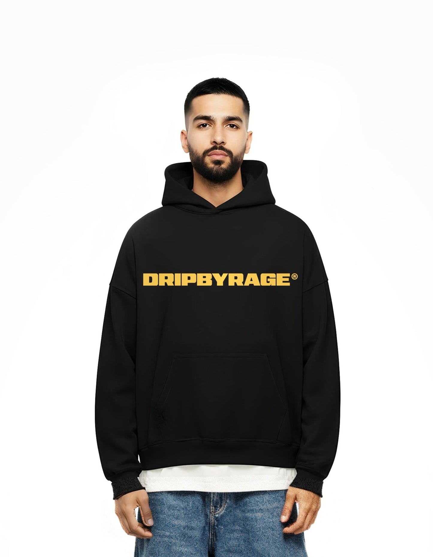 ENTITY SUN FADED BOXY HOODIE - Drip by Rage