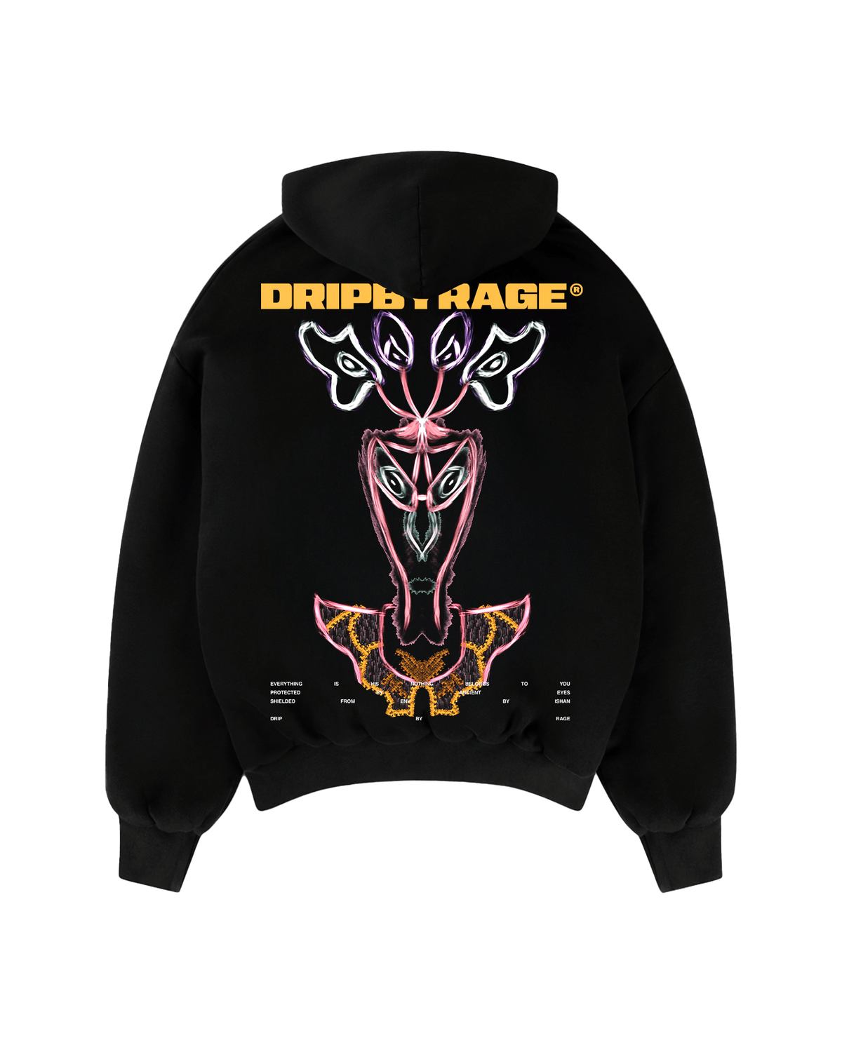ENTITY SUN FADED BOXY HOODIE - Drip by Rage