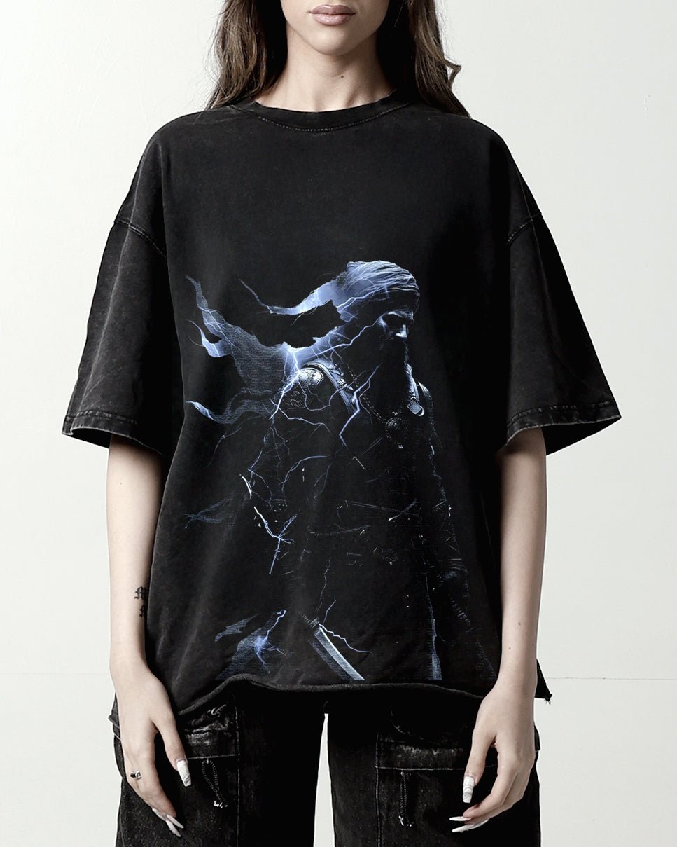 ETHREAL OVERSIZED FADED T-SHIRT - Drip by Rage