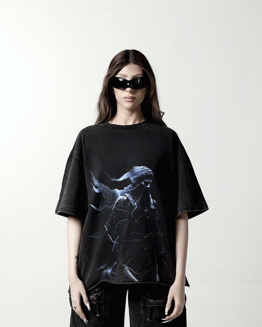 ETHREAL OVERSIZED FADED T-SHIRT - Drip by Rage