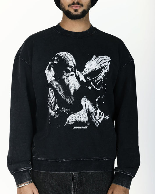 FAITH OVERSIZED FADED SWEATSHIRT - Drip by Rage