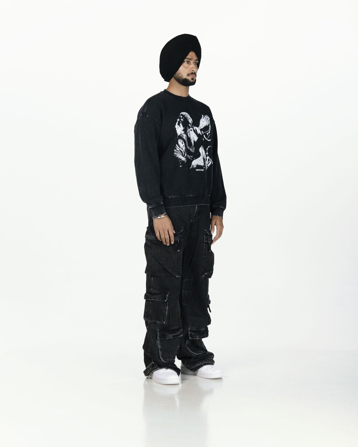 FAITH OVERSIZED FADED SWEATSHIRT - Drip by Rage