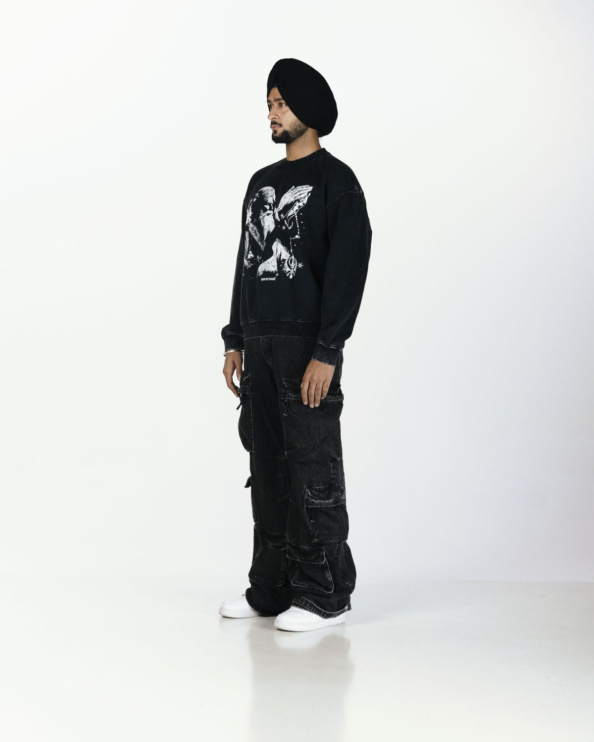 FAITH OVERSIZED FADED SWEATSHIRT - Drip by Rage