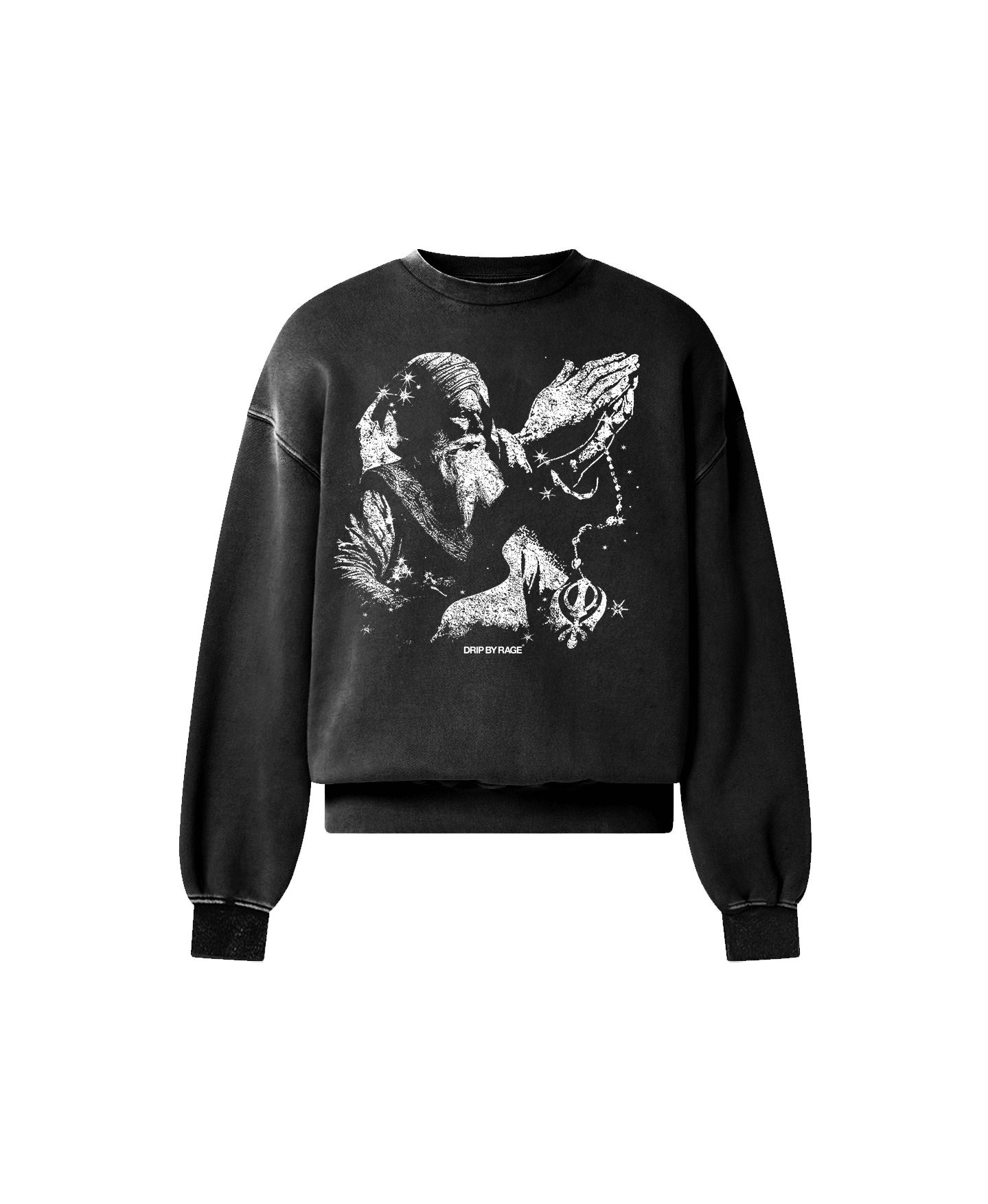 FAITH OVERSIZED FADED SWEATSHIRT - Drip by Rage