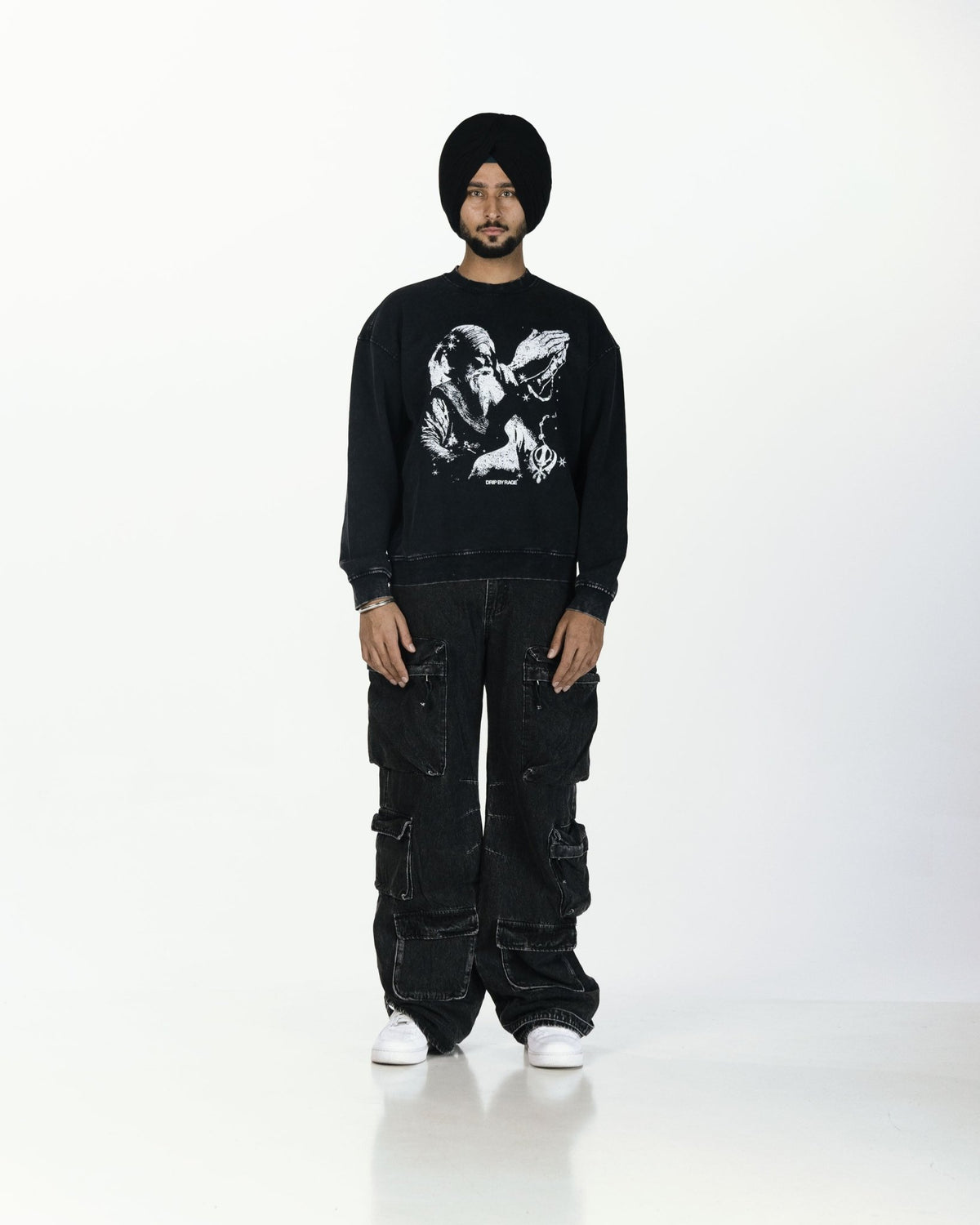 FAITH OVERSIZED FADED SWEATSHIRT - Drip by Rage