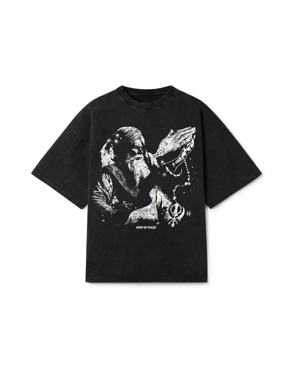 FAITH OVERSIZED FADED T-SHIRT - Drip by Rage