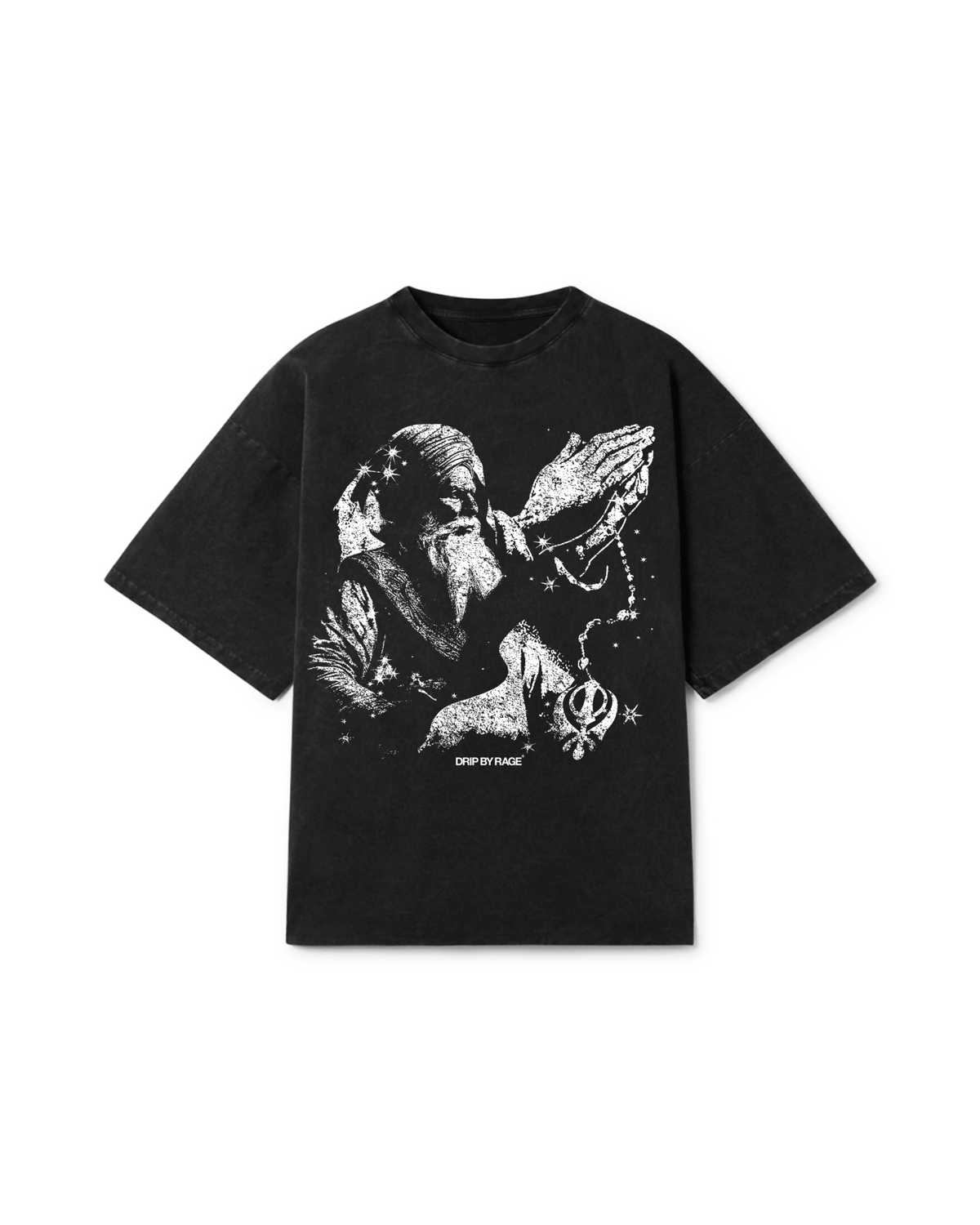 FAITH OVERSIZED FADED T-SHIRT - Drip by Rage