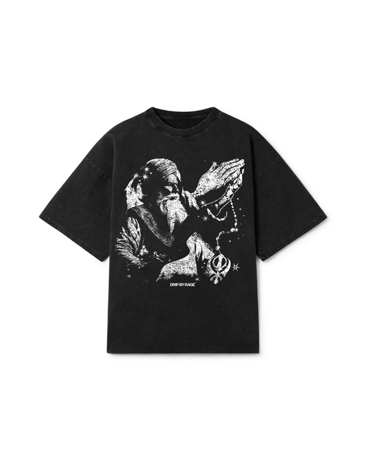 FAITH OVERSIZED FADED T-SHIRT - Drip by Rage