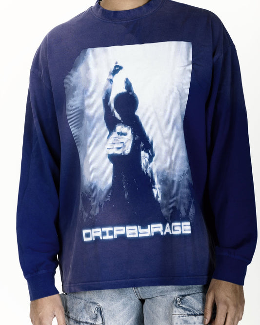 FANDOME OVERSIZED FADED LONG SLEEVE - Drip by Rage