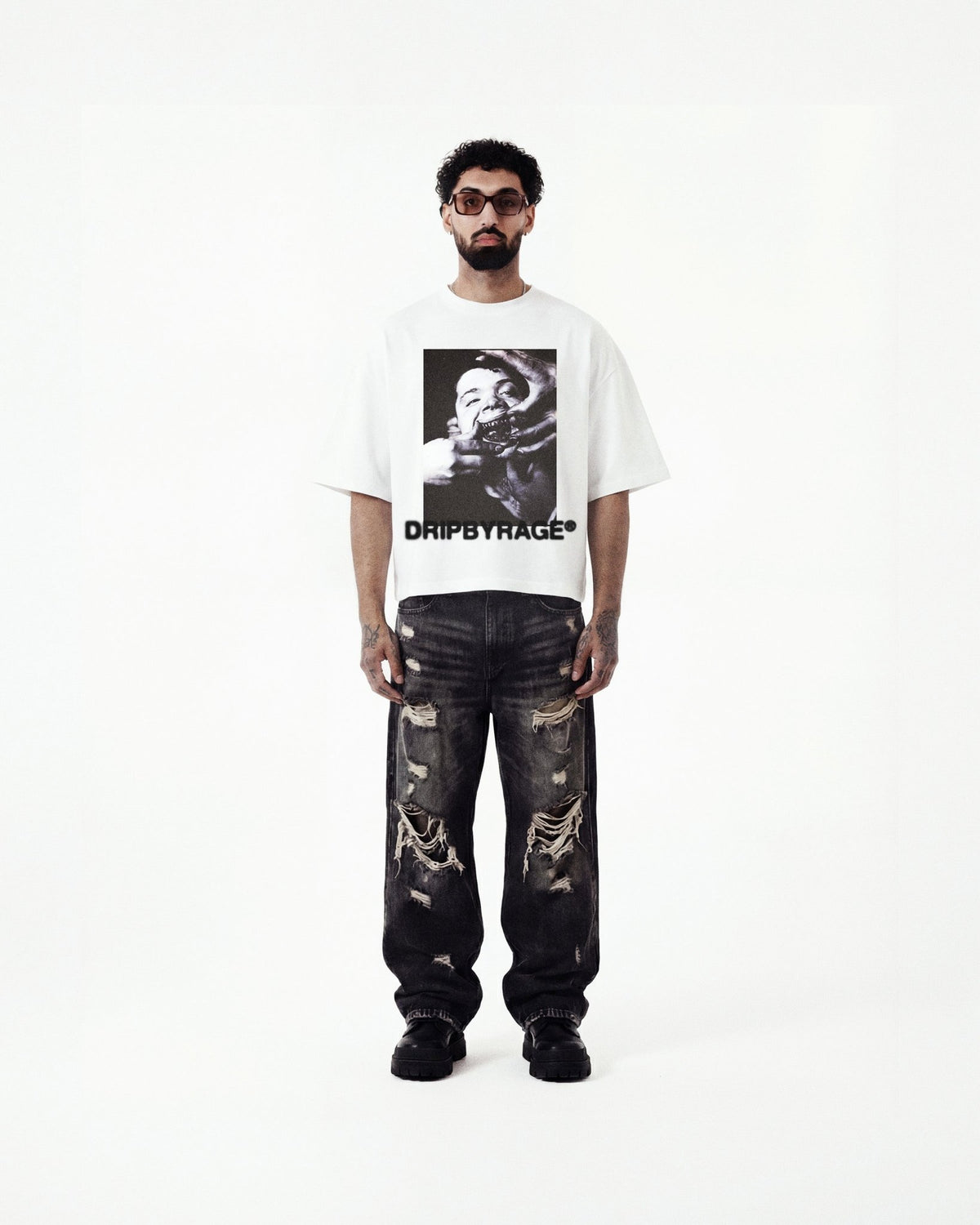FANGS BOXY T-SHIRT - Drip by Rage