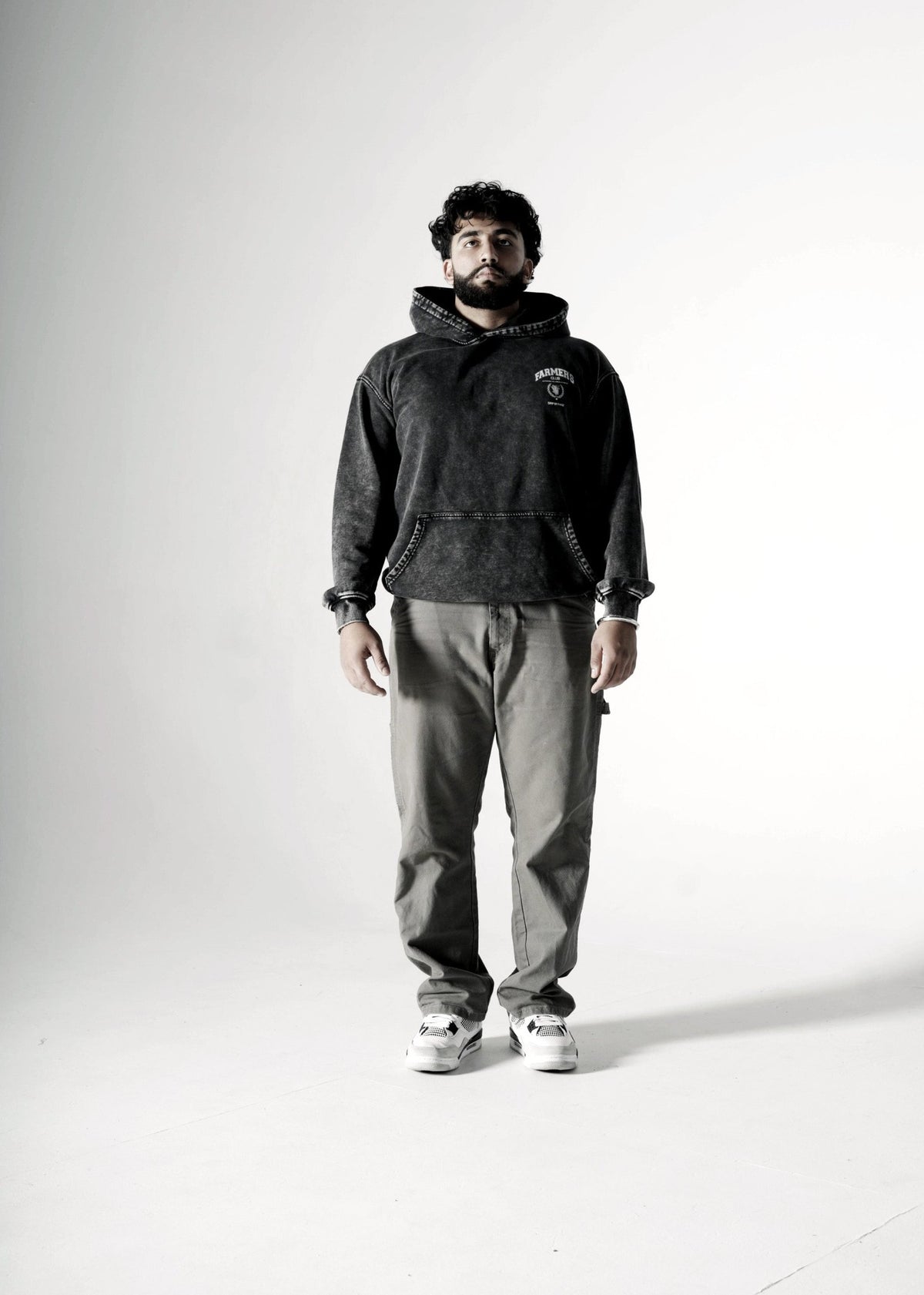 FARMERS CLUB OVERSIZED FADED HOODIE BLACK - Drip by Rage