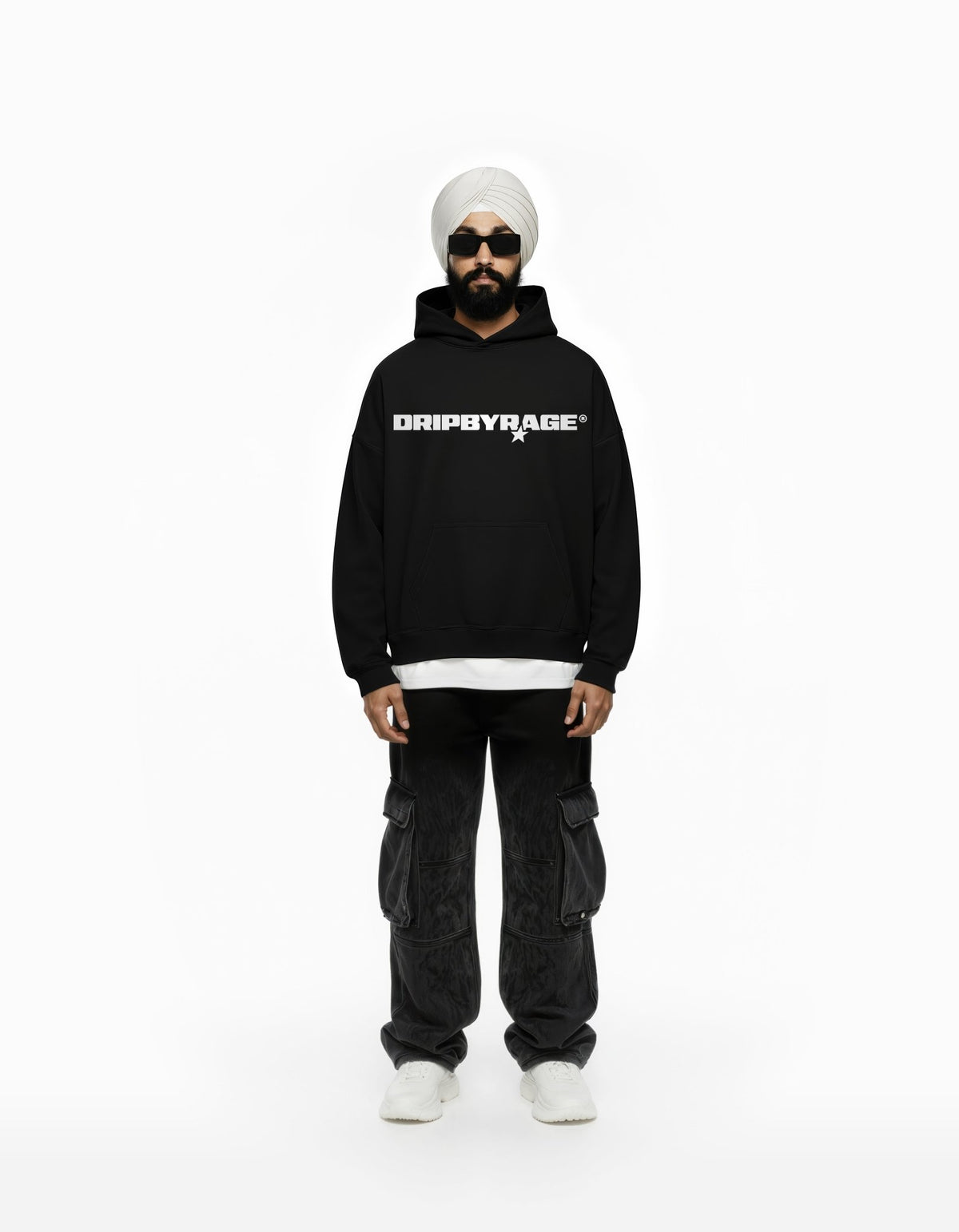 GABRU SUN FADED BOXY HOODIE - Drip by Rage