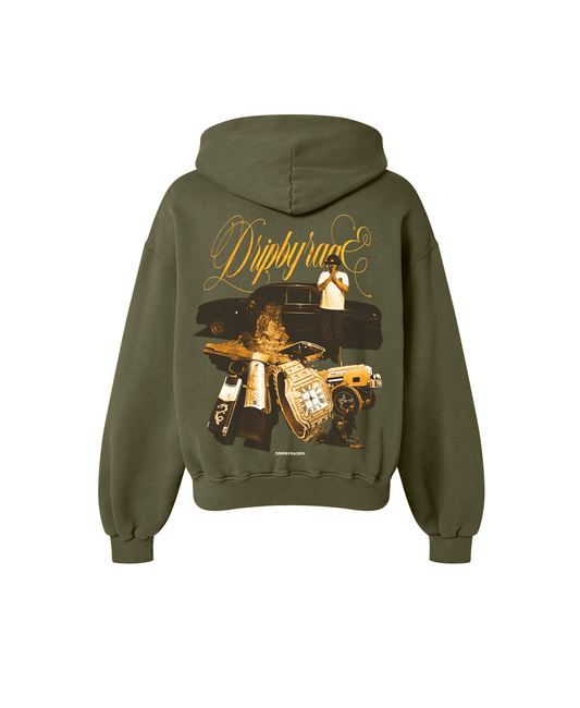 GANGSTA'S PARADISE OVERSIZED FADED HOODIE - Drip by Rage