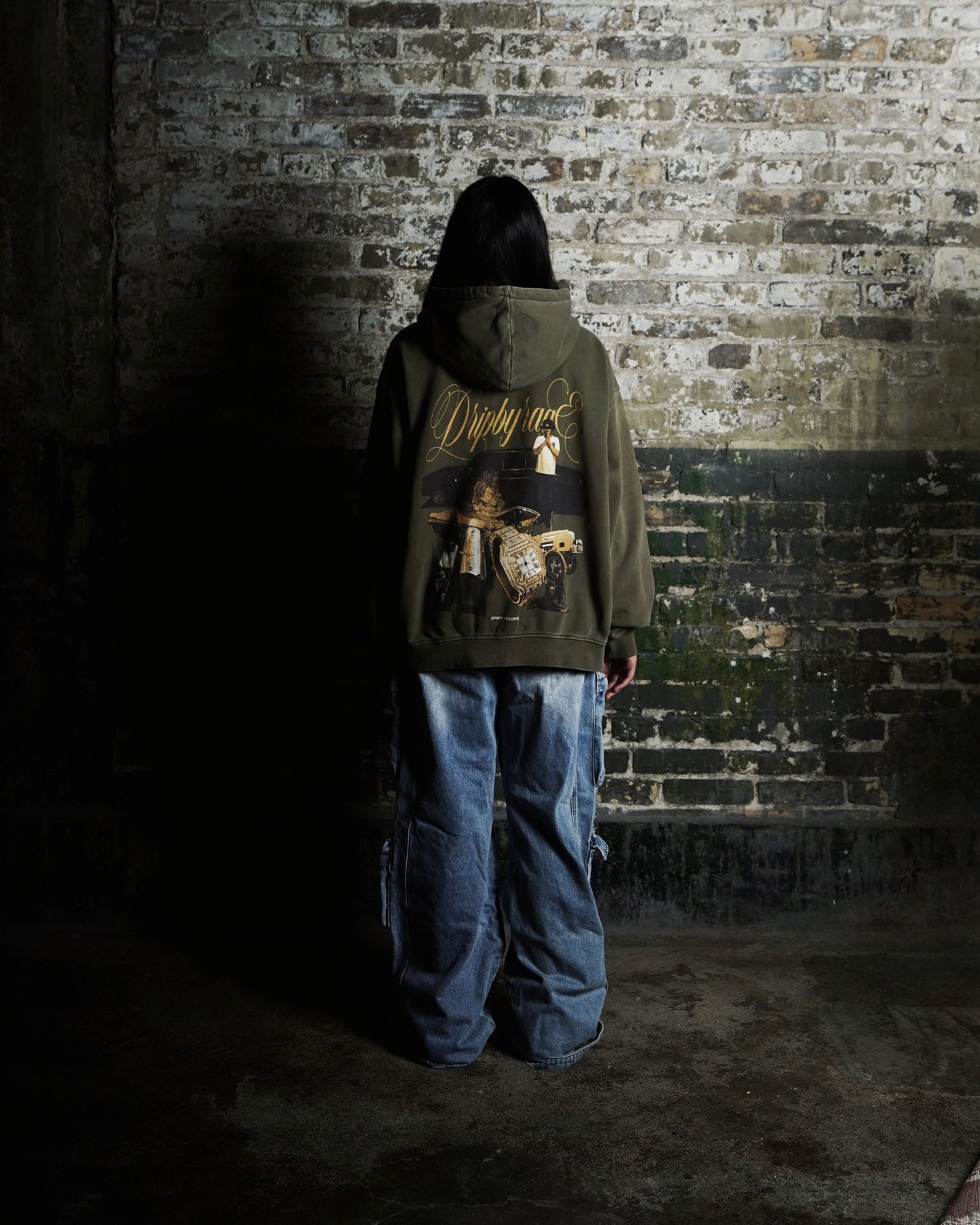 GANGSTA'S PARADISE OVERSIZED FADED HOODIE - Drip by Rage