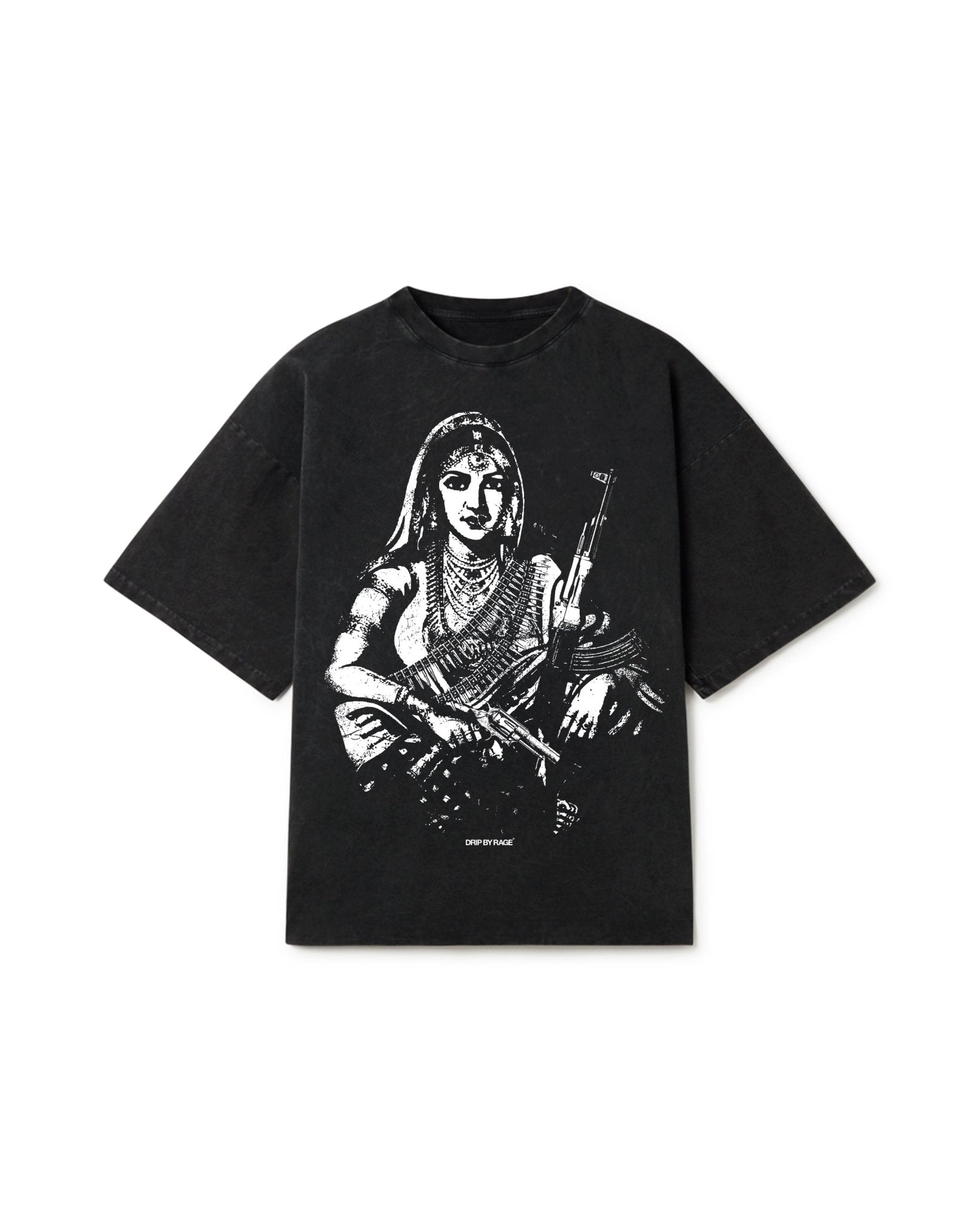 GANGSTER QUEEN II FADED OVERSIZED T-SHIRT - Drip by Rage